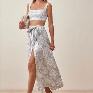 Reformation Palm Linen Two Piece